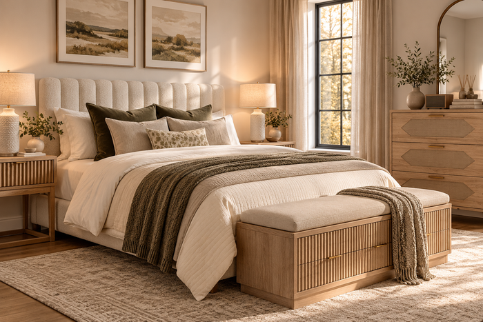 The Guest Room, Fully Styled: A Warm Welcome for the Holidays