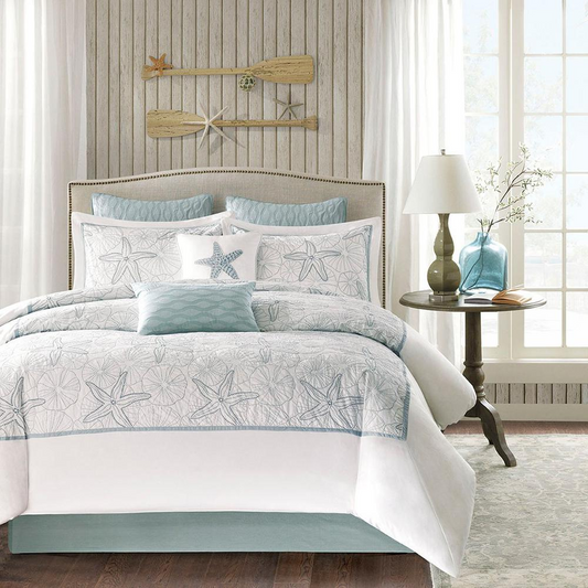 100% Cotton Printed Comforter Bedding Set w/ Embroidery,HH10-1222 Môdern Space Gallery
