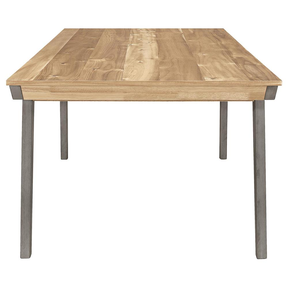 Nogales Wooden Dining Table Acacia and Coastal Grey Môdern Space Gallery