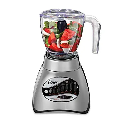 Oster Core 16-Speed Blender with Glass Jar, 006878 - Brushed Chrome/Black Oster