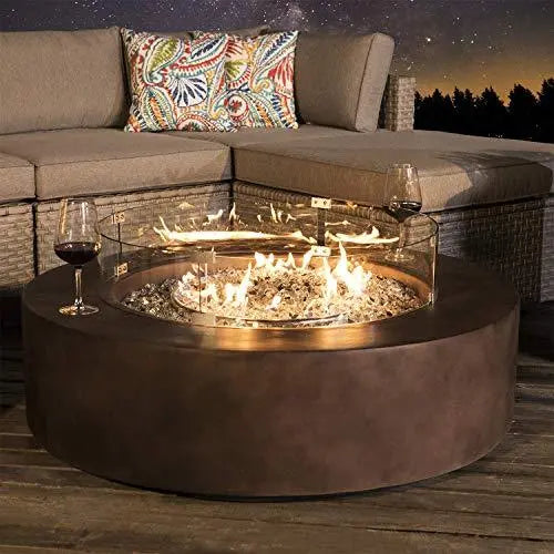 COSIEST Outdoor 42-inch Rectangle Propane Fire Table, 50000 BTU