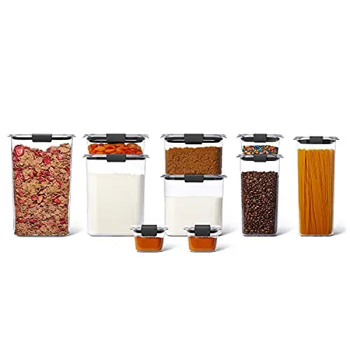 Rubbermaid Brilliance Food Storage Container Variety Set of 20