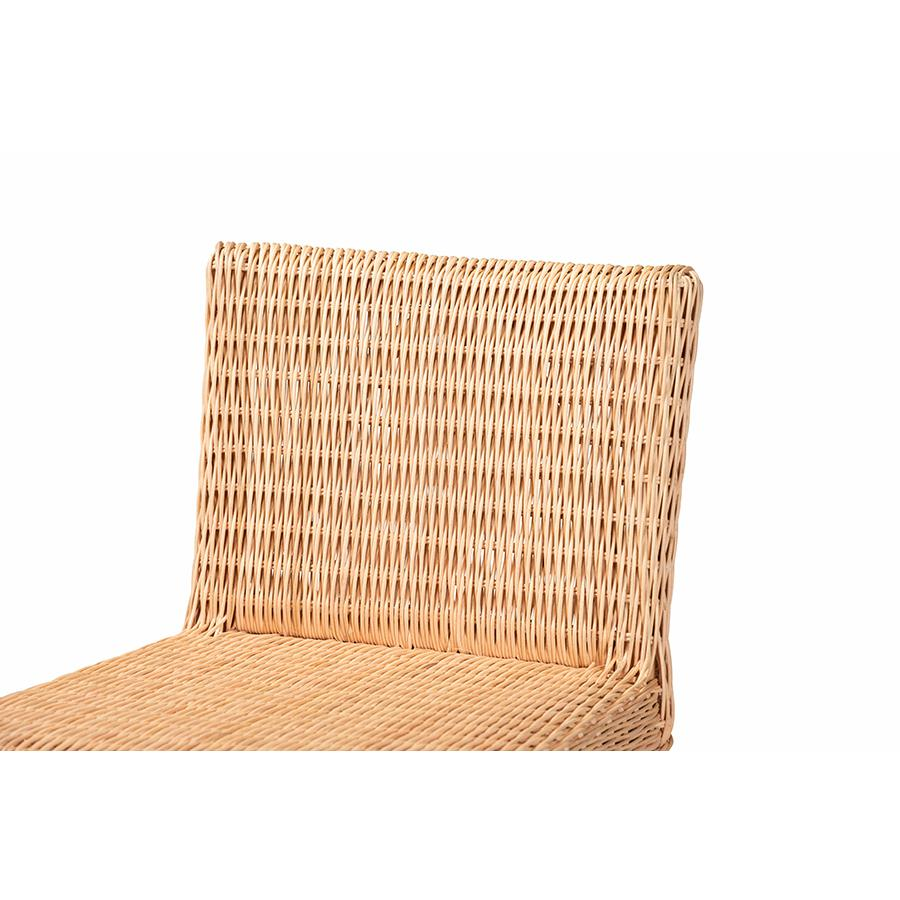 bali & pari Athena Modern and Contemporary Natural Finished Rattan Counter Stool Môdern Space Gallery