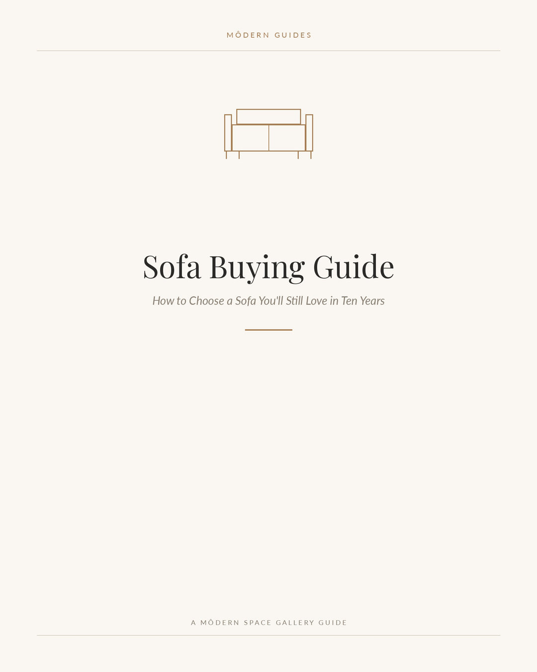 Sofa Buying Guide