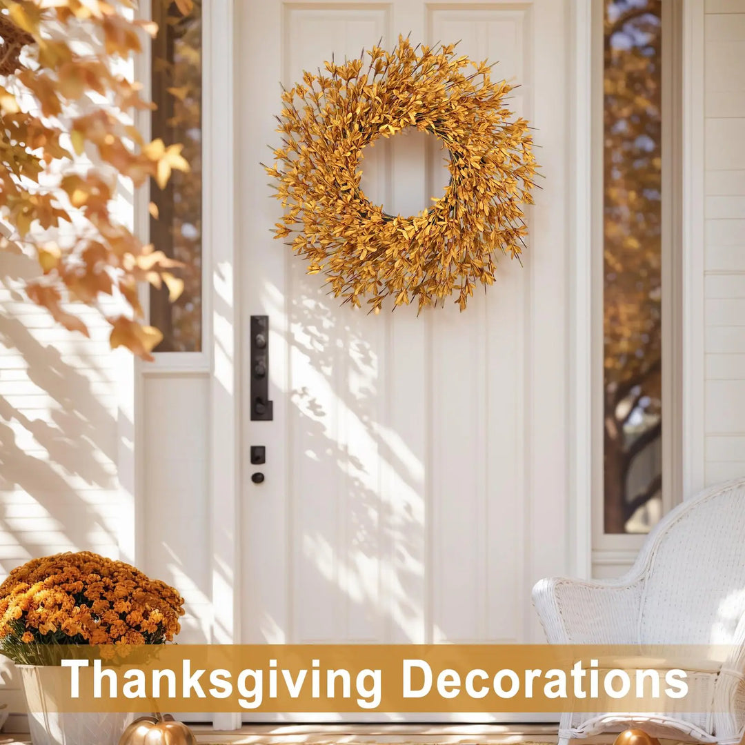 26 Inch Realistic Full Fall Wreaths for Front Door Outside Autumn Wreath