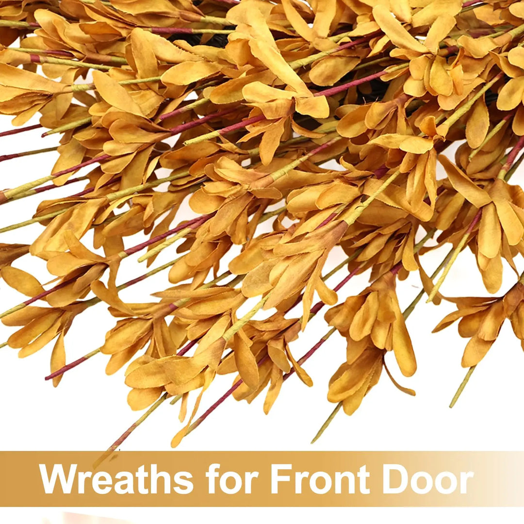 26 Inch Realistic Full Fall Wreaths for Front Door Outside Autumn Wreath