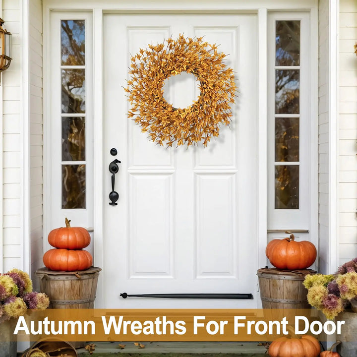 26 Inch Realistic Full Fall Wreaths for Front Door Outside Autumn Wreath