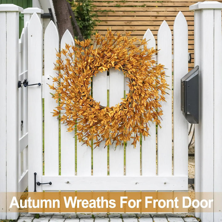 26 Inch Realistic Full Fall Wreaths for Front Door Outside Autumn Wreath