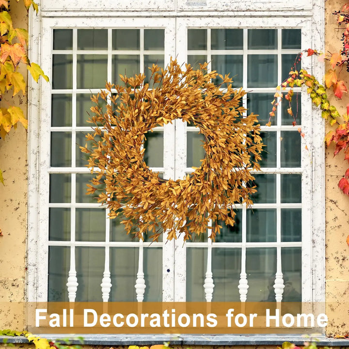 26 Inch Realistic Full Fall Wreaths for Front Door Outside Autumn Wreath