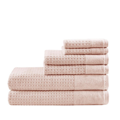 Madison Park Bath Towel Set - Soft Pink