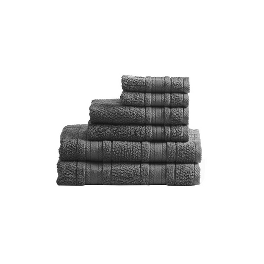 Madison Park Essentials Adrien Bath Towel Set, MPE73-665 - Grey