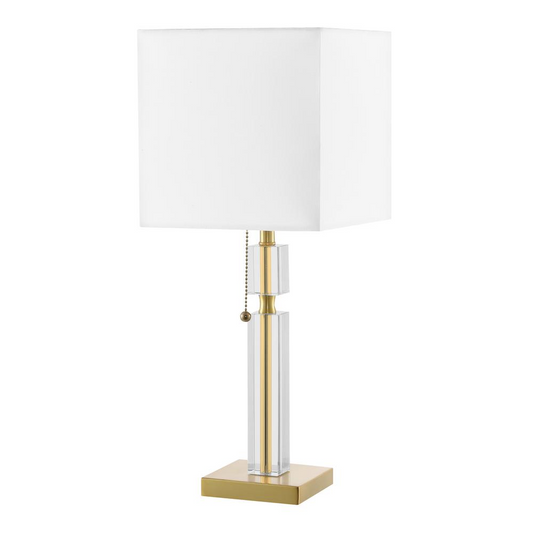 1LT Incandescent Table Lamp, AGB, WH Shade Môdern Space Gallery