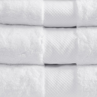 Madison Park Signature Bath Towel Set, 6-PC, 100% Turkish Cotton - White, MPS73-349 