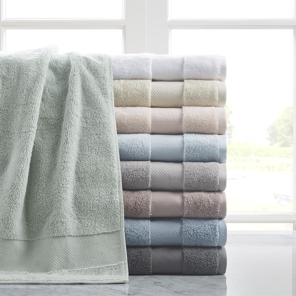 Madison Park Signature Bath Towel Set, 6-PC, 100% Turkish Cotton - White, MPS73-349 