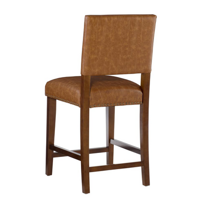 Linon Brook Faux leather bar stool