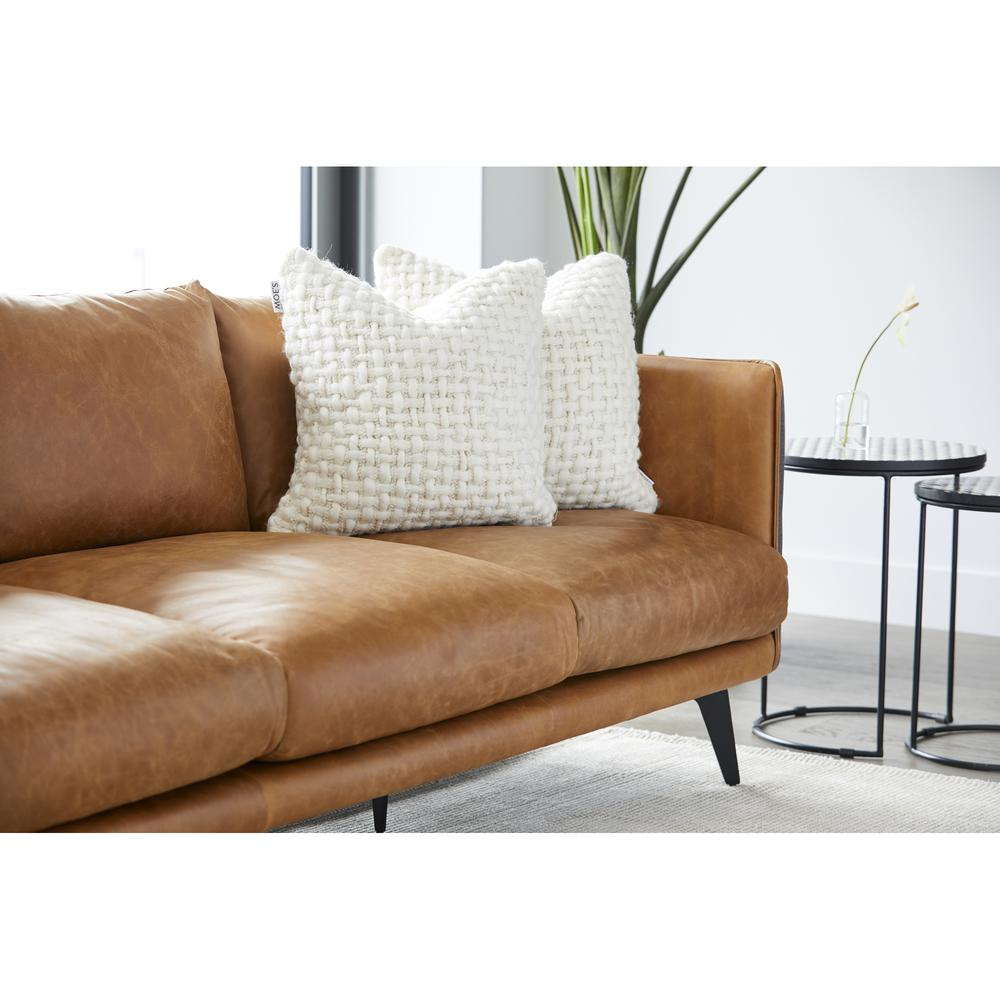 Messina Leather Sofa - Cognac