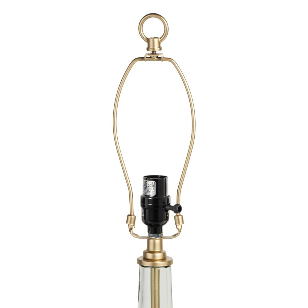 Edith Table Lamp, Modern Glass Lamp - Beige