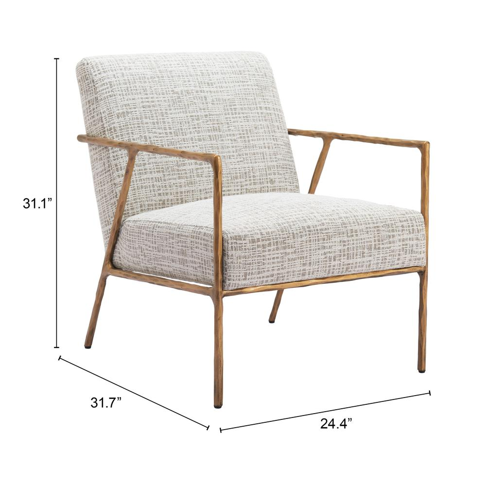 Norrebro Accent Chair Beige Frost Môdern Space Gallery