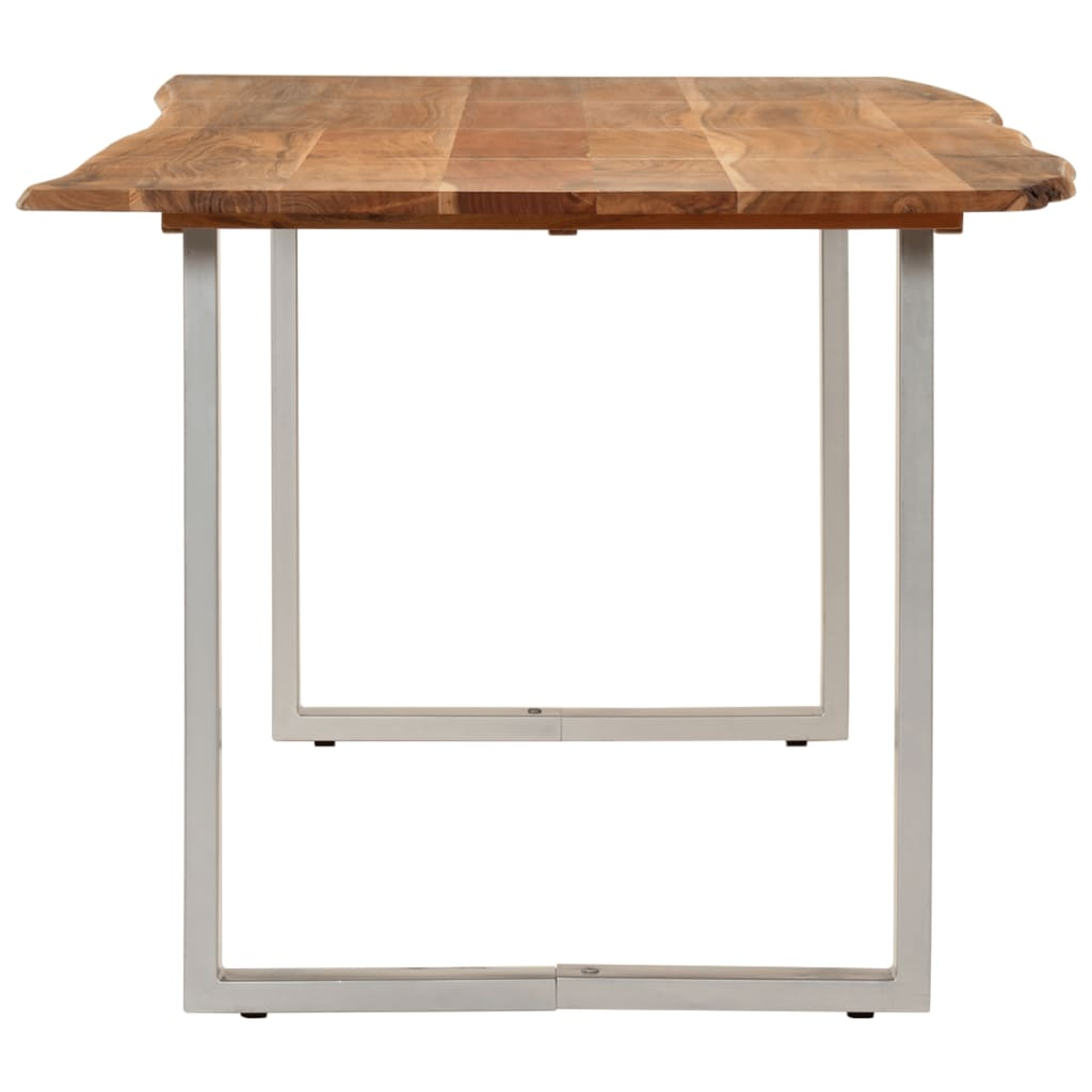 vidaXL Dining Table 70.9"x35.4"x29.9" Solid Acacia Wood Môdern Space Gallery