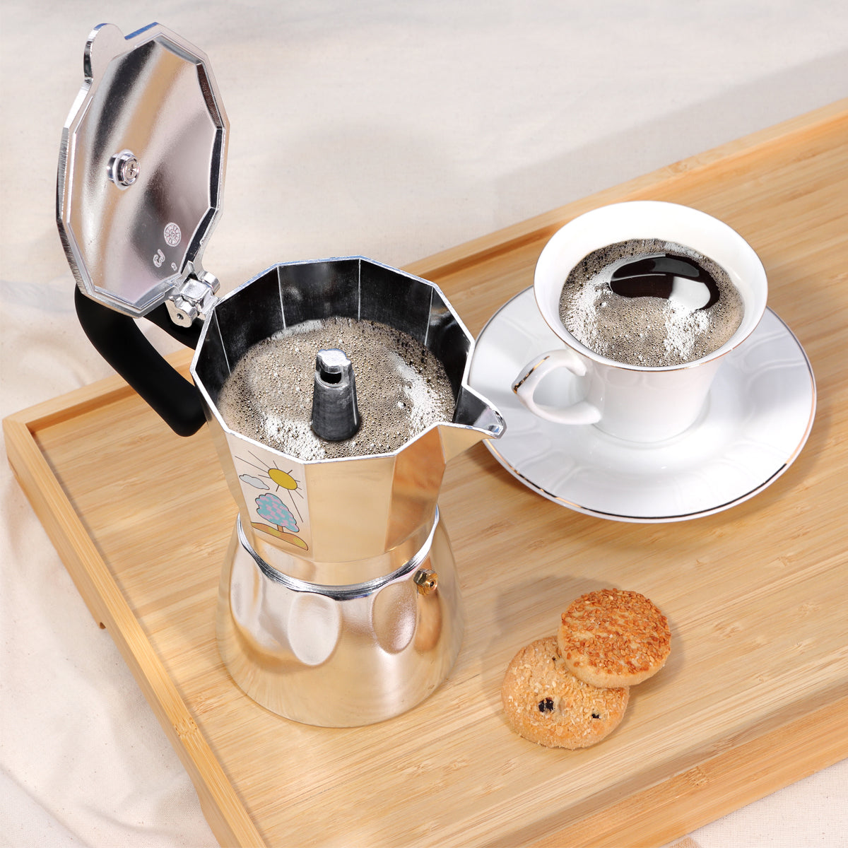 Any Morning Espresso Coffee Maker Stovetop Moka Pot