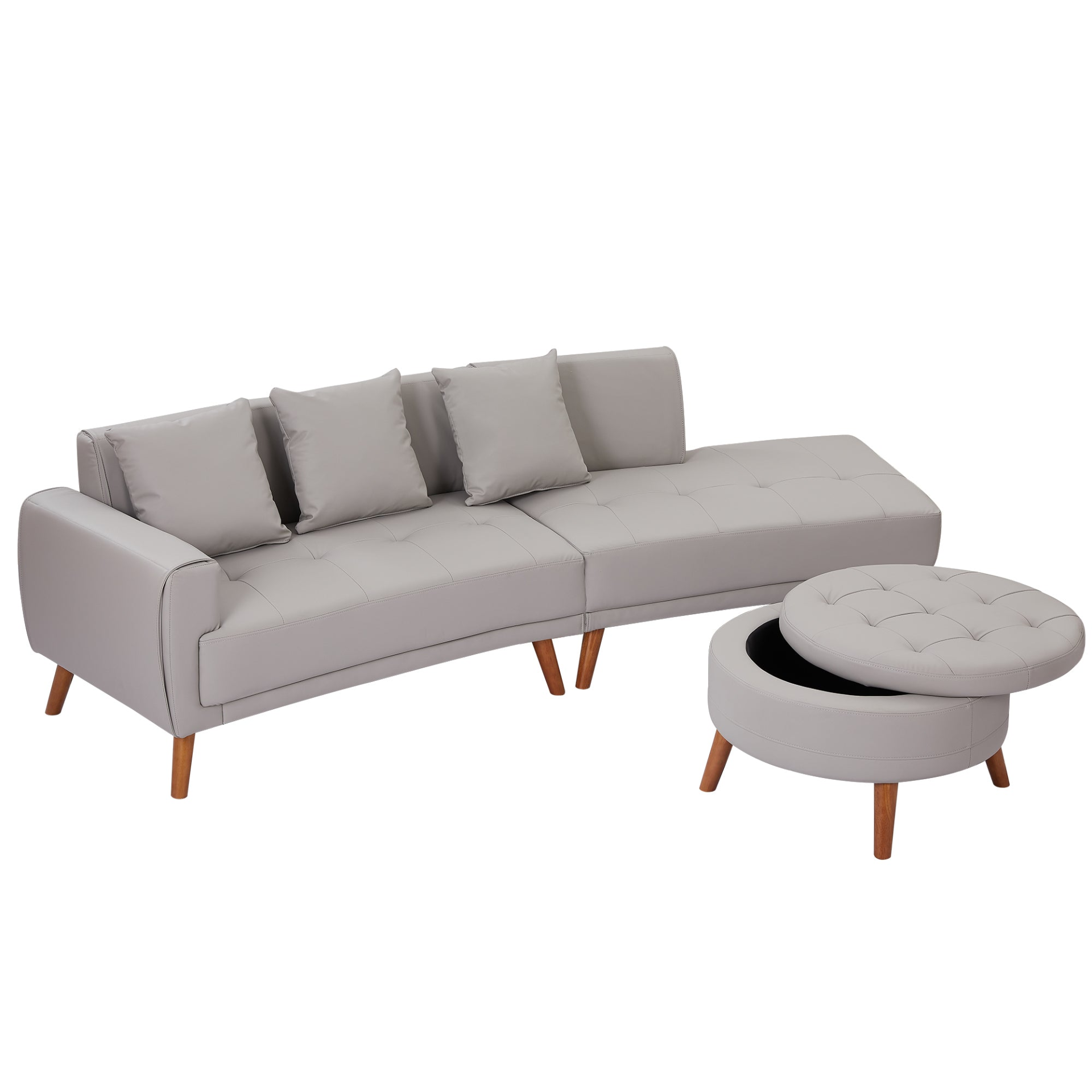 Vtng Furniture Modern Sofa - Grey