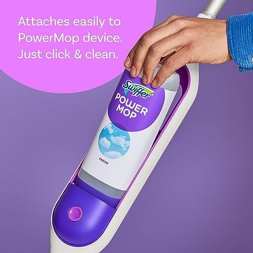 Swiffer PowerMop Floor Cleaning Solution with Fresh Scent, PowerMop Refills, Floor Cleaner for Mopping, 25.3 fl oz, 2 Pack