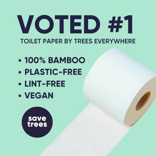 Save Trees Bamboo Toilet Paper -24 Rolls Of Septic Safe Organic Toilet Paper 3-ply, 300 Sheets Per Roll - PFAs Free, FSC Certified, Plastic & Chemical Free - For Home, Boat & RV Use