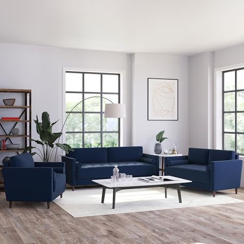 Lifestyle Solutions Lexington Armchair, Navy Blue 