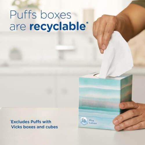 Puffs Ultra Soft Non-Lotion Tissues, 10 Cubes, 56 Tissues Per Box