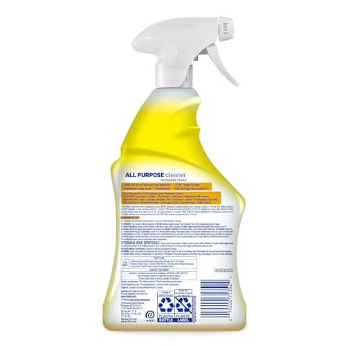 Lysol All-Purpose Cleaner, Sanitizing and Disinfecting Spray, To Clean and Deodorize, Lemon Breeze Scent, 32oz