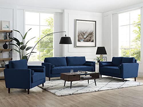 Lifestyle Solutions Lexington Armchair, Navy Blue 