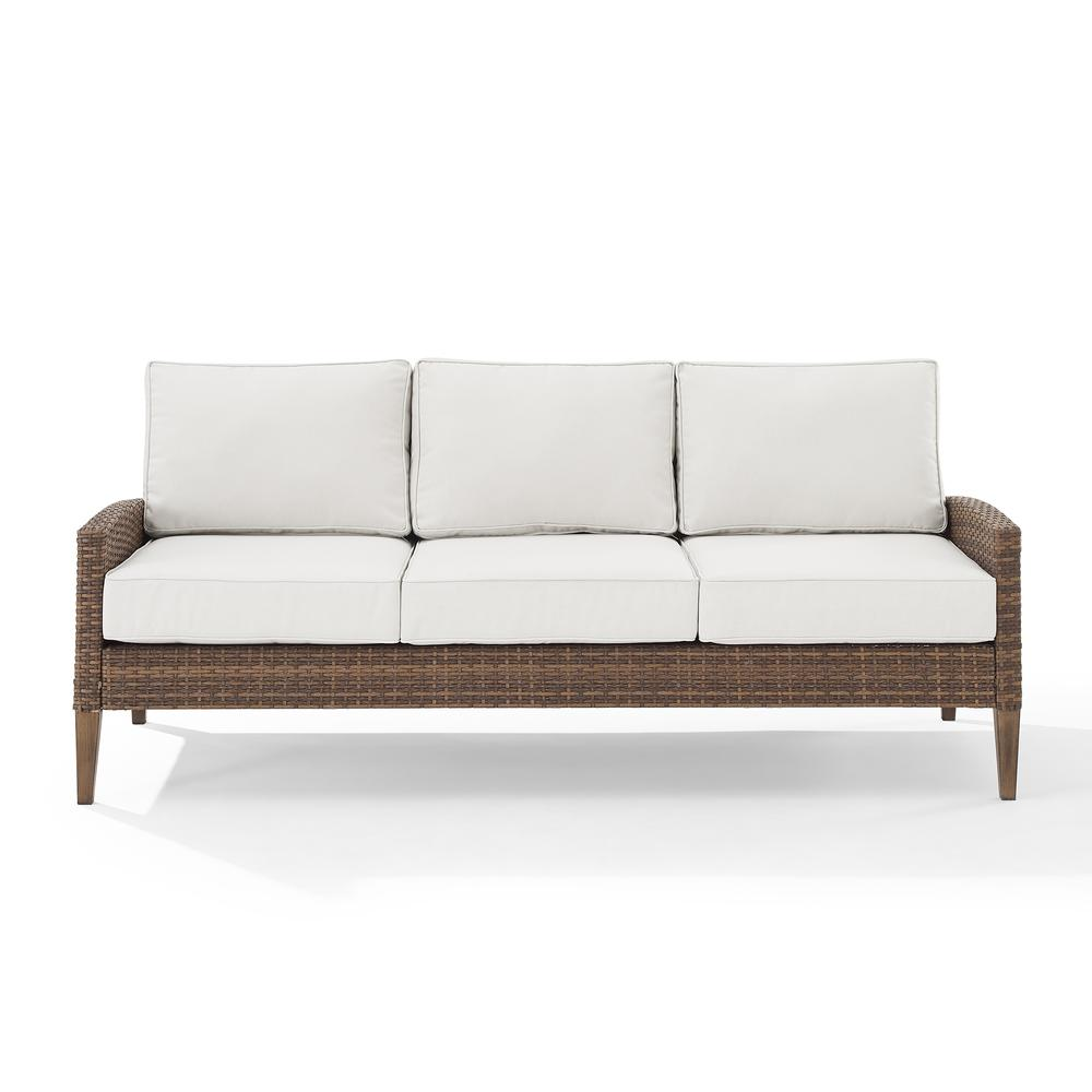 Capella Outdoor Wicker Sofa Creme/Brown Môdern Space Gallery