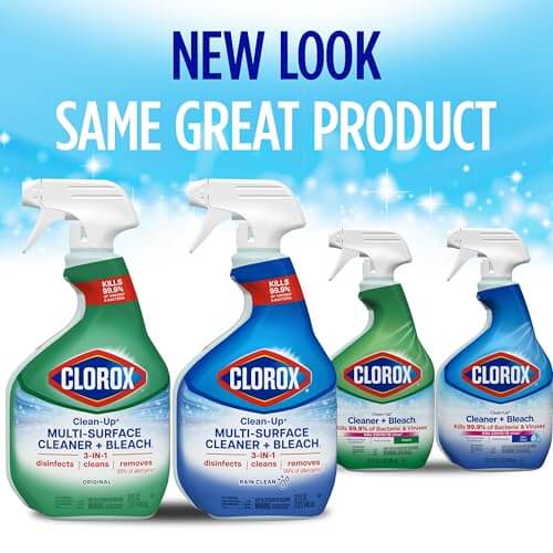 Clorox Clean-Up Cleaner + Bleach1 Value Pack, Household Essentials, 32 Fl Oz Each, Pack of 3