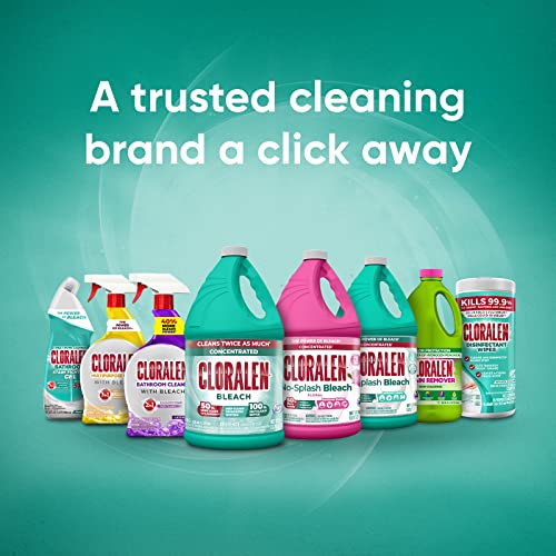 Cloralen - Household Cleaning Liquid Bleach, 3-In-1 High-Performance Multisurface And Multipurpose Laundry, Bathroom And Kitchen Cleaner - Regular (32.12 oz)