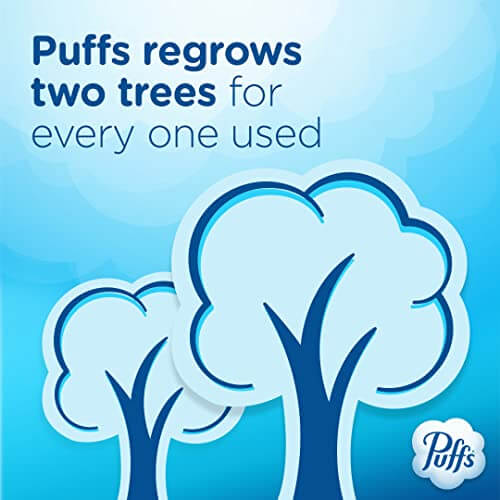 Puffs Plus Lotion with Vicks Facial Tissues, 4 Cubes, 48 Tissues per Box