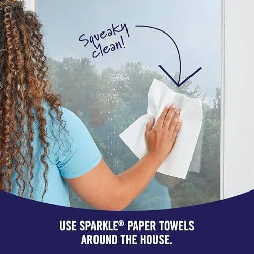 Sparkle Pick-A-Size Paper Towels, 6 Double Rolls = 12 Regular Rolls, Full And Half Sheets