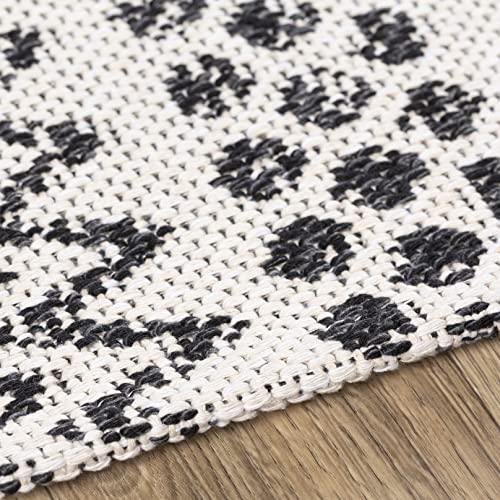 Mark&Day Area Rugs, 8x10 Aarau Global Cream Area Rug, Black Cream White Carpet for Living Room, Bedroom or Kitchen (7'10" x 10'2") 