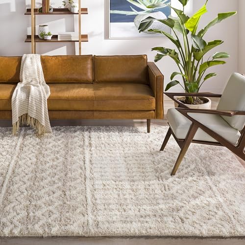 Livabliss Hapsburg Moroccan Shag Area Rug, 7'10" x 10'2, Beige 