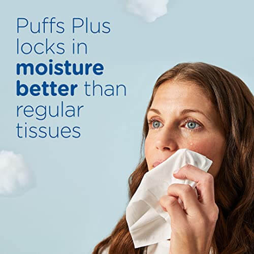 Puffs Plus Lotion with Vicks Facial Tissues, 4 Cubes, 48 Tissues per Box