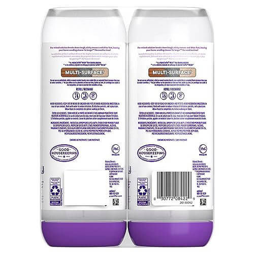 Swiffer PowerMop Floor Cleaning Solution with Fresh Scent, PowerMop Refills, Floor Cleaner for Mopping, 25.3 fl oz, 2 Pack