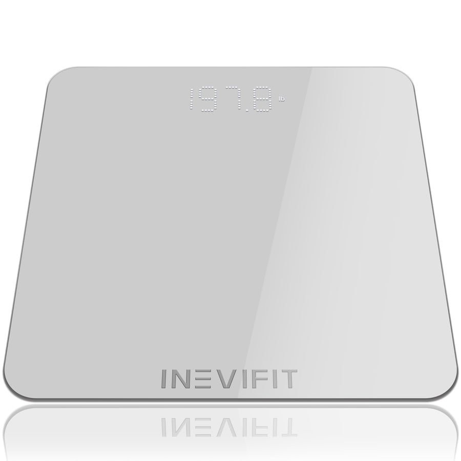 INEVIFIT Bathroom Scale, Highly Accurate Digital Bathroom Body Scale, Measures Weight up to 400 lbs. Includes Batteries INEVIFIT