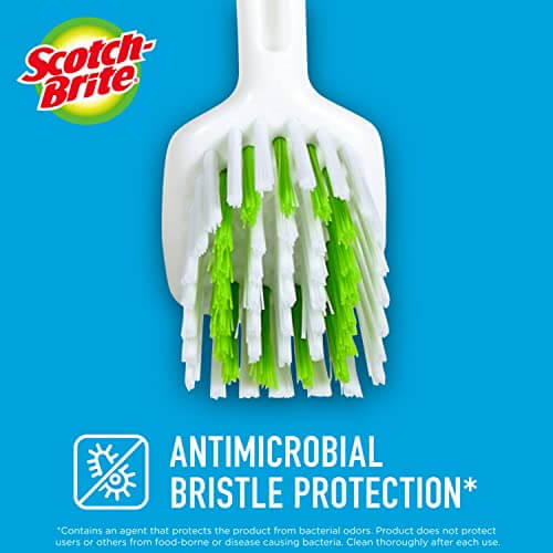 Scotch-Brite Pot Pan & Dish Brush, Scrub Brushes for Cleaning Kitchen and Washing Dishes, 4 Count