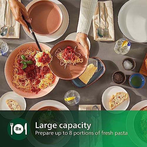 Philips 7000 Series Pasta Maker, ProExtrude Technology 150W, 8 discs, Perfect Mixing Technology, Preapre up to 8 Portions, HomeID App, White, (HR2660/03) Philips Pasta Maker 7000 Series