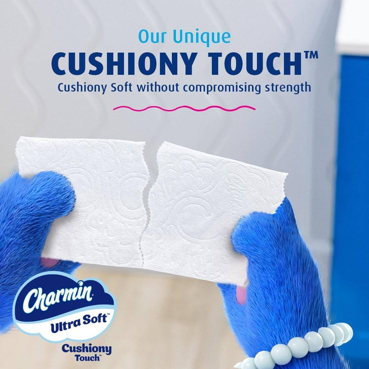 Charmin Ultra Soft Cushiony Touch Toilet Paper, 24 Family Mega Rolls = 123 Regular Rolls