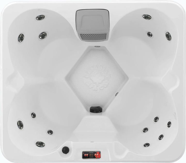 Canadian Spa Company KH-10099 Gander 4-Person 15-Jet Portable Hot Tub 120V with LED Lighting, Multi-speed Pumps, and Glacier Filtration Generic