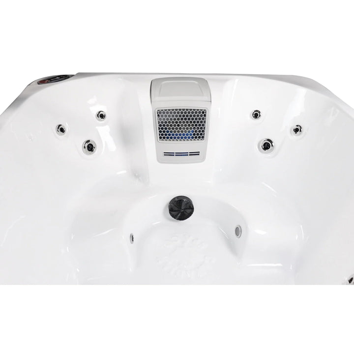 Canadian Spa Company KH-10084 Saskatoon 4-Person 12-Jet Portable Plug & Play Hot Tub 120V with LED Lighting, Multi-speed Pumps, and Glacier Filtration Generic