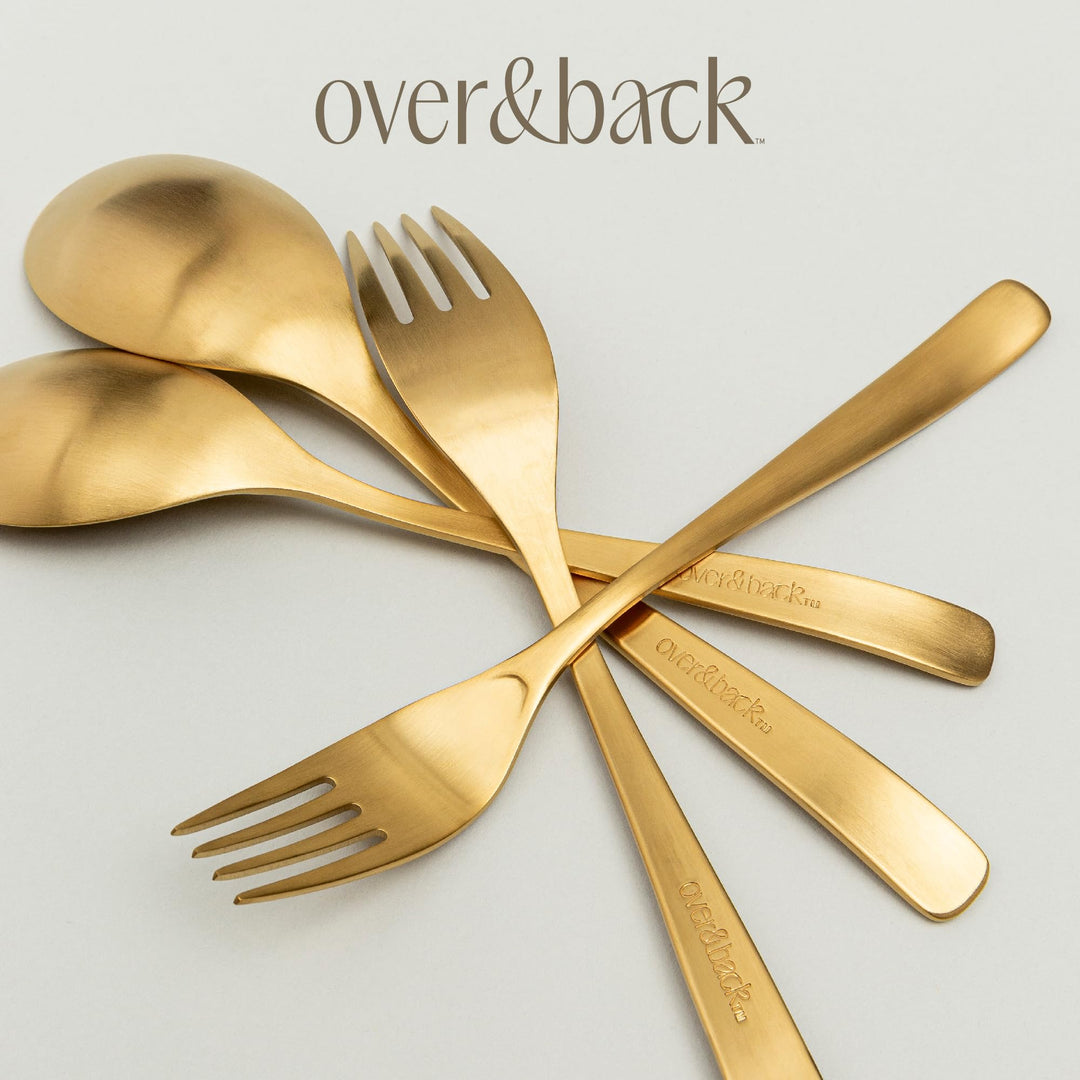 Gold Over&Back Flatware Cutlery Set