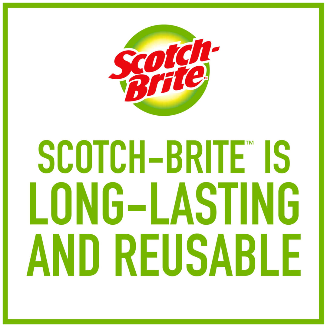 Scotch-Brite Non-Scratch Advanced Soap Control Dish Brush, Dish Scrub Brush, Control Soap With A Button, Long Lasting & Reusable, Dish Scrubber Brush