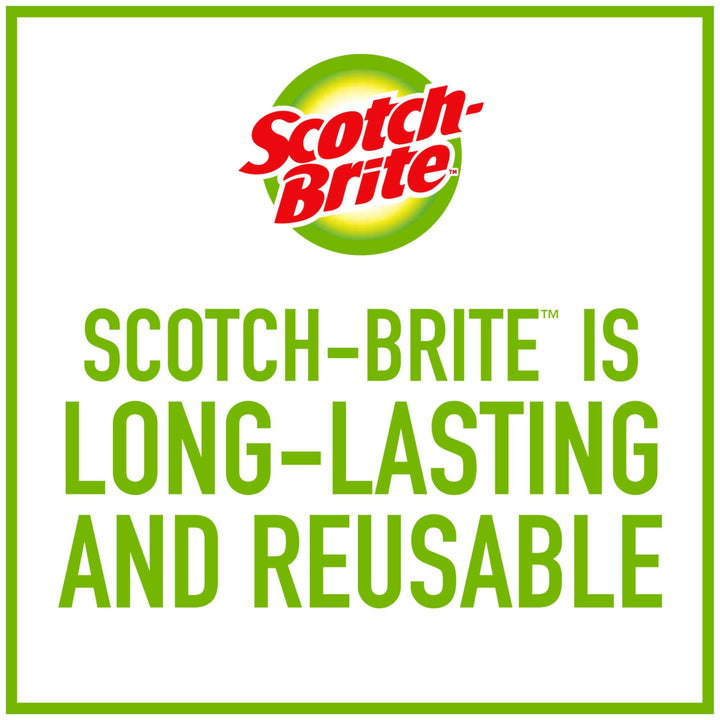 Scotch-Brite Non-Scratch Advanced Soap Control Dish Brush, Dish Scrub Brush, Control Soap With A Button, Long Lasting & Reusable, Dish Scrubber Brush