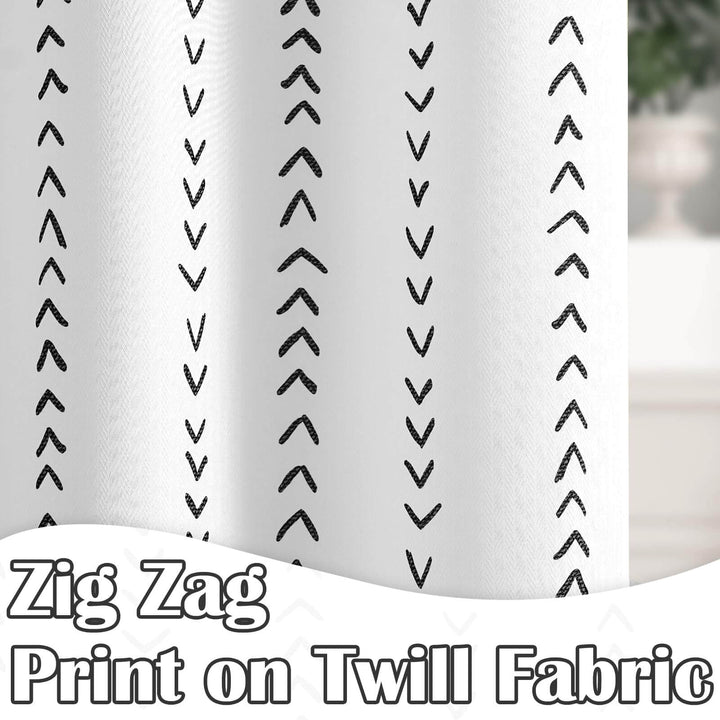 Black and White Arrow Shower Curtain